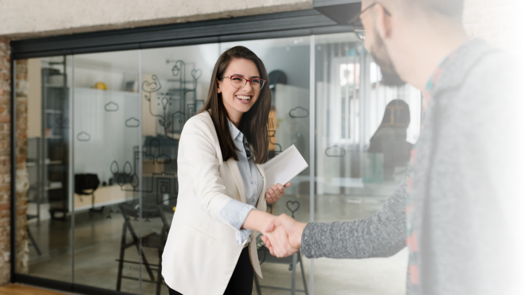 A student recieving certificate of completion with The Language Fair London
