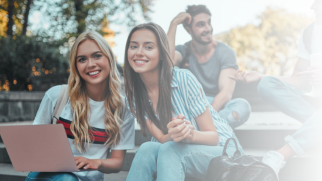 Students discussing about the assessment given by trained professional in The Language Fair's evening batch in London